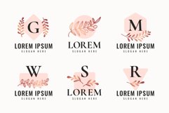 Pink Feminine Floral Logo Templates Product Image 1