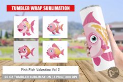 Tumbler Pink Fish Valentine Product Image 1