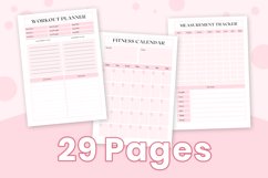 Fitness Printable Planner Fitness Tracker PDF Fitness Log Product Image 8