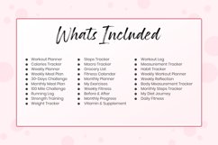 Fitness Printable Planner Fitness Tracker PDF Fitness Log Product Image 7