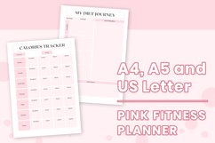 Fitness Printable Planner Fitness Tracker PDF Fitness Log Product Image 9