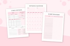 Fitness Printable Planner Fitness Tracker PDF Fitness Log Product Image 6