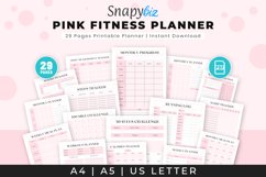 Fitness Printable Planner Fitness Tracker PDF Fitness Log Product Image 1
