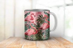 Pink Flamingo Tropical Digital Paper Bundle Product Image 2