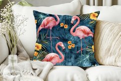 Pink Flamingo Tropical Digital Paper Bundle Product Image 3