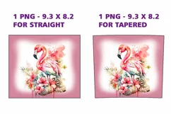 Pink Flamingo Tumbler Sublimation 20oz Product Image 2