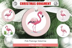 Ornament Pink Flamingo Valentine Product Image 1