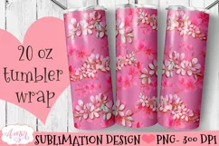 cherry blossom tumbler wrap