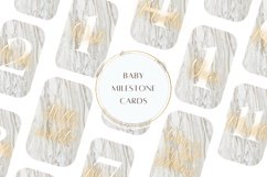 White Marble Baby Milestone Cards Product Image 1