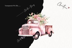 Pink Floral Vintage Truck PNG | Spring PNG Product Image 2