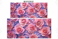 Flowers 3D Mug Wrap Sublimation Designs, 3d Mug, Flowers Png