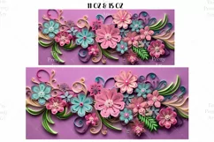 Flowers 3D Mug Wrap Sublimation Designs, 3d Mug, Flowers Png