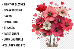 Pink Flowers Spring Clipart Product Image 2