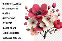 Pink Flowers Spring Clipart Product Image 2