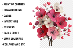 Pink Flowers Spring Clipart Product Image 2