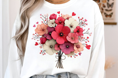 Pink Flowers Spring Clipart Product Image 3