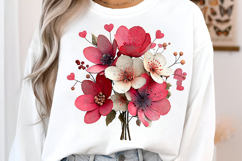 Pink Flowers Spring Clipart Product Image 3