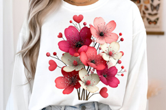 Pink Flowers Spring Clipart Product Image 3