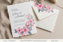Pink Watercolor Floral Corner Clipart Product Image 1