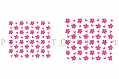 pink frangipani spring flower skinny tumbler sublimation design for 20oz and 30oz skinny tumbler sublimation wrap