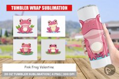 Tumbler Pink Frog Valentine Product Image 1