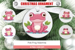 Ornament Pink Frog Valentine Product Image 1