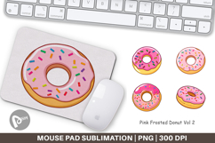 Mouse Pad Pink Frosted Donut Product Image 1