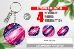 Keychain Pink Galaxy Product Image 1
