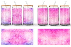 Glass Can Wraps Pink Galaxy Space Watercolor Product Image 3