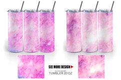 Pink Galaxy Space Watercolor | Tumbler Sublimation Wrap Product Image 2