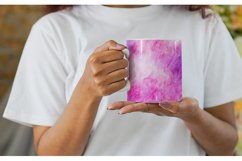 Pink Galaxy Space Watercolor | Mug sublimation design Product Image 3