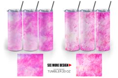 Pink Galaxy Space Watercolor | Tumbler Sublimation Wrap Product Image 3