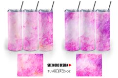 Pink Galaxy Space Watercolor | Tumbler Sublimation Wrap Product Image 4