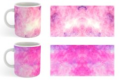 Pink Galaxy Space Watercolor | Mug sublimation design Product Image 4