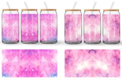 Glass Can Wraps Pink Galaxy Space Watercolor Product Image 2