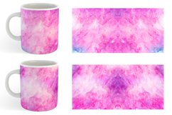 Pink Galaxy Space Watercolor | Mug sublimation design Product Image 5