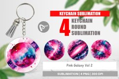 Keychain Pink Galaxy Product Image 1