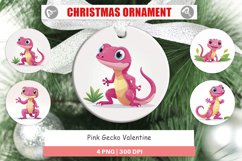 Ornament Pink Gecko Valentine Product Image 1