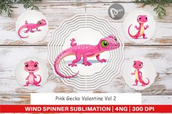 Wind Spinner Pink Gecko Valentine Product Image 1