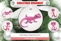 Ornament Pink Gecko Valentine Product Image 1