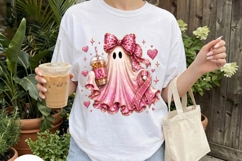 Pink Ghost Coffee Breast Cancer PNG Product Image 4