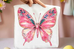 Pink Girly Butterfly Clipart Product Image 2