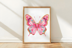 Pink Girly Butterfly Clipart Product Image 3