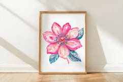 Pink Girly Flowers Clipart Product Image 3