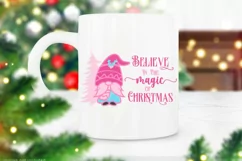 Pink Gnome Christmas Sublimation I Holiday Gnome Sublimation