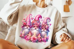 Valentines Day Gnomes PNG, Valentine's Day Sublimation, Love Product Image 1