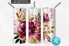 Seamless Tumbler,20 oz Skinny Tumbler,Floral Flowers,Watercolor Florals,Cottage Core,Gold Blush,Sublimation Designs,Mom Mama,Pink Blue Ombre,Seamless PNG,Tumbler Downloads,Mothers Day,Flowers Clip Art,tumbler sublimation,sublimation designs,designs downlo