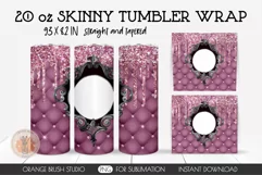 Goth Skinny Tumbler Design, Sublimation Tumbler Wrap, Add Your Own Photos, Photo Frame Tumbler PNG, Skinny Tumbler 20 OZ, Gothic Tumbler Design, Dripping Glitter, Horror Tumbler Decal, Halloween Spooky Tumbler, Straight And Tapered