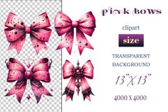 Pink Gothic Watercolor Bows Clipart for Halloween are perfect for adding a spooky yet charming touch to your designs. Use them for cards, invitations, decorations, and other projects to bring a touch of elegant gothic chic to your celebration.