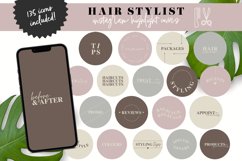 pink grey hairstylist instagram highlight covers